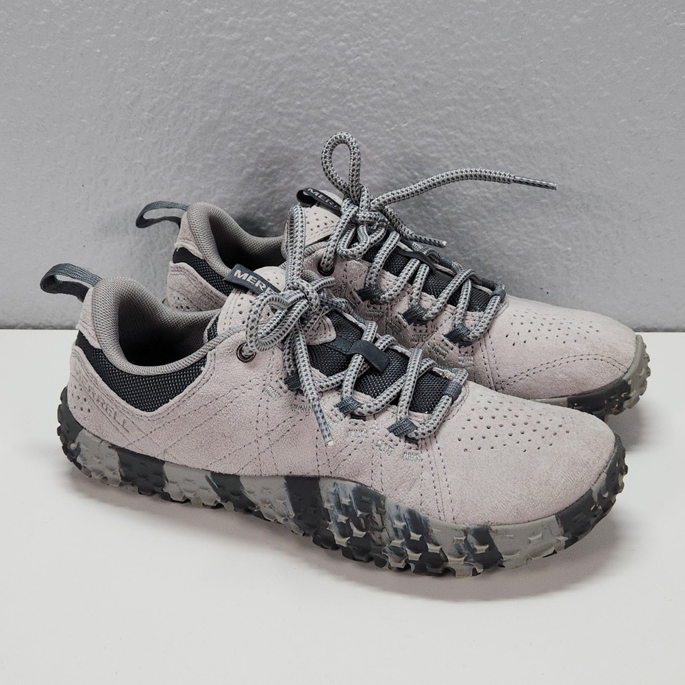 Merrell Wrapt Barefoot Shoes Womens 6 Grey Excellent Trail Running J036008
